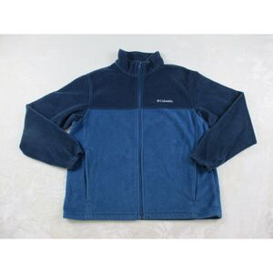 Columbia Sweater Mens Extra‎ Large Blue Full Zip Fleece Hiking Outdoors Casual